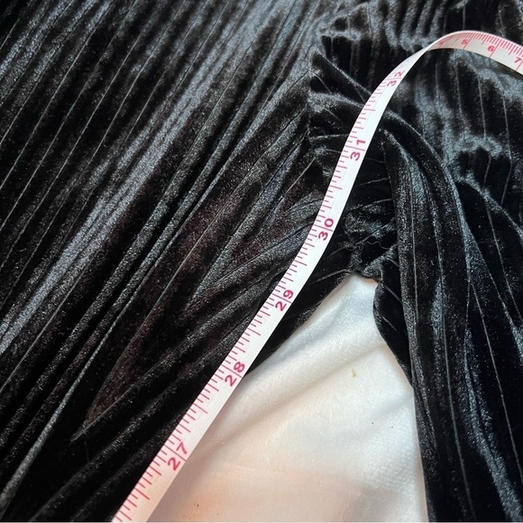 ASOS Ribbed black Velvet Skinny Pants - Picture 8 of 8